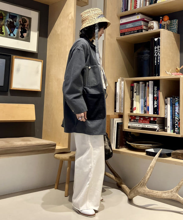 小原 もこさんの「BEAMS WOMEN｜▲【別注】WARE HOUSE / バード イレギュラー プリント Tシャツ」を使ったコーディネート