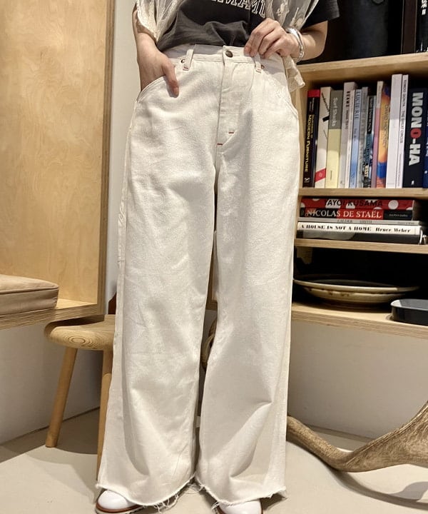 小原 もこさんの「BEAMS WOMEN｜▲【別注】WARE HOUSE / バード イレギュラー プリント Tシャツ」を使ったコーディネート