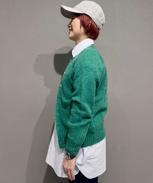 木村 梨香さんの「BEAMS WOMEN｜オックスフォード ストライプ ビッグボタンダウン シャツ」を使ったコーディネート