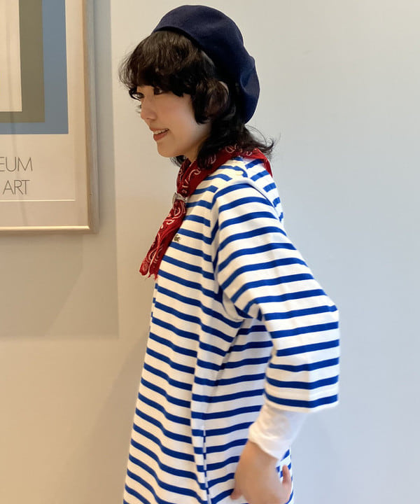 小原 もこさんの「BEAMS WOMEN｜ソリッド ミリタリー ブルゾン ノーカラー」を使ったコーディネート