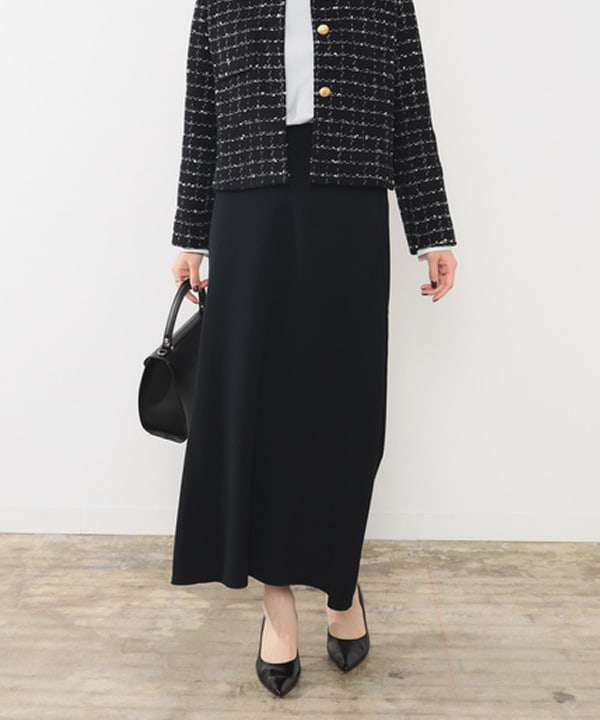 隈元 楓さんの「BEAMS WOMEN｜ツイード ノーカラー ジャケット＊」を使ったコーディネート