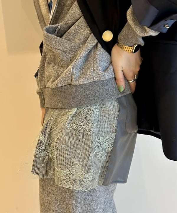 ナツハさんの「BEAMS WOMEN｜maturely / ダブル ブレステッド ノーカラー チェンジ ボタン ジャケット」を使ったコーディネート