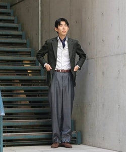 BEAMS F（ビームスF）△MALLALIEUS ツイード ヘリンボーン