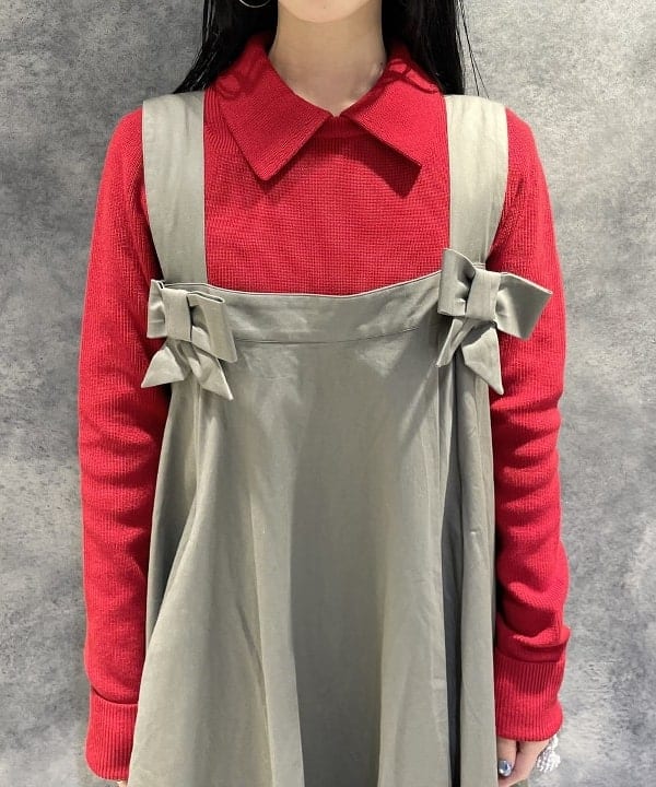 高木 菜央さんの「BEAMS WOMEN｜パール リボン リング」を使ったコーディネート