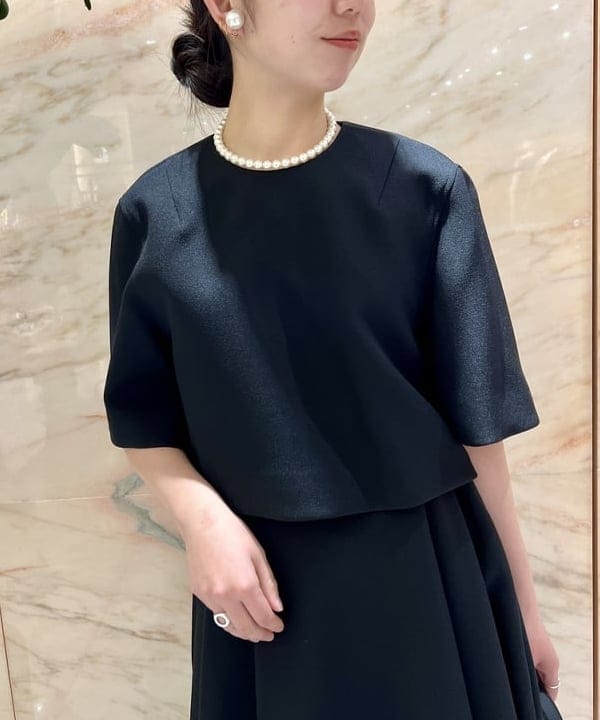中丸　栞さんの「BEAMS WOMEN｜Demi-Luxe BEAMS / パールイヤリング」を使ったコーディネート