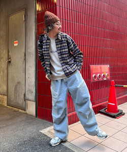 BEAMS（ビームス）フェード デニム カーゴパンツ（パンツ