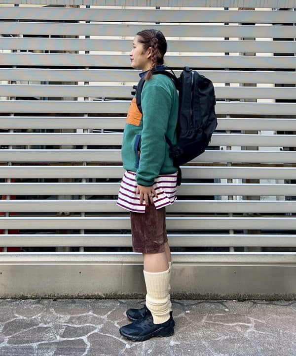 Kyooka Sayakaさんの「BEAMS WOMEN｜カット コーデュロイ バイカー ショーツ」を使ったコーディネート