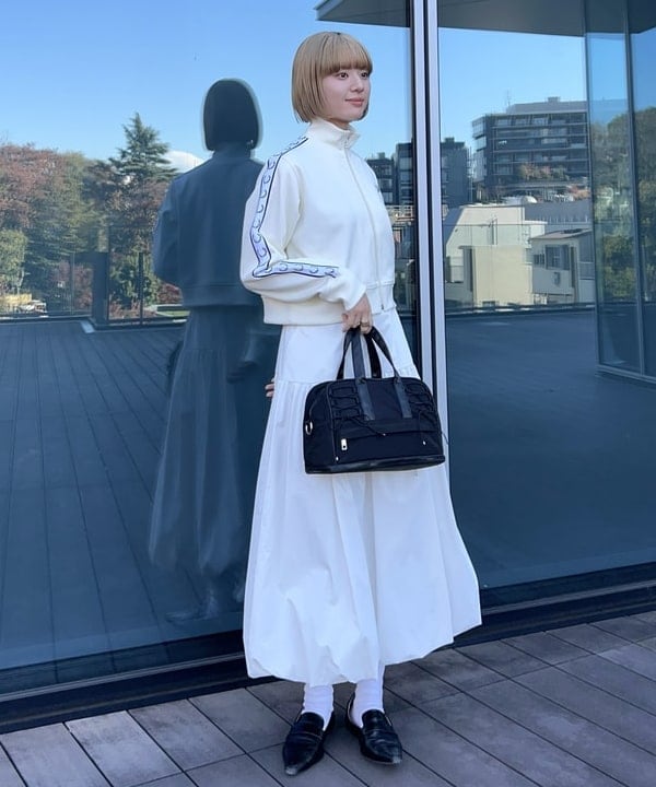 Hazukiさんの「BEAMS WOMEN｜【別注】FRED PERRY / TRACK JACKET」を使ったコーディネート