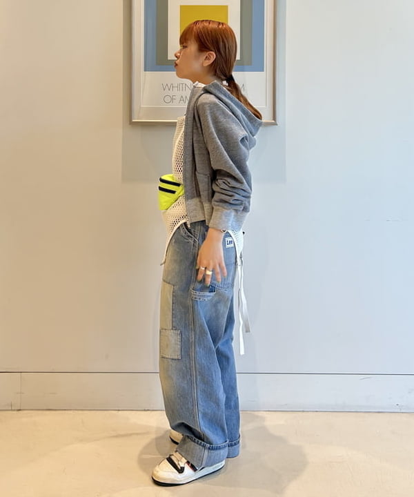 ナツハさんの「BEAMS WOMEN｜【別注】Lee / ダメージ & リペア ペインター パンツ」を使ったコーディネート