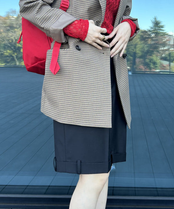 Hazukiさんの「BEAMS WOMEN｜ストレッチレース クルーネック Tシャツ」を使ったコーディネート