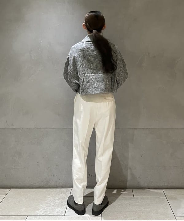 nodokaさんの「BEAMS WOMEN｜BAUM UND PFERDGARTEN / BEBETH ヘリンボーン リネンジャケット」を使ったコーディネート