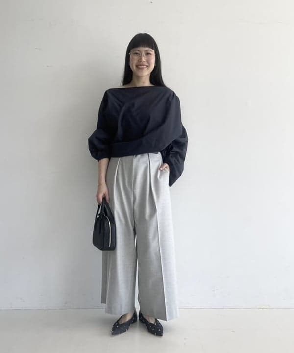 Ichika Hondaさんの「BEAMS WOMEN｜クロップド ワイドパンツ」を使ったコーディネート