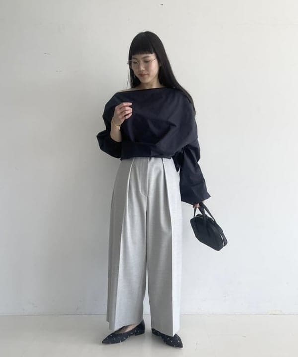 Ichika Hondaさんの「BEAMS WOMEN｜クロップド ワイドパンツ」を使ったコーディネート