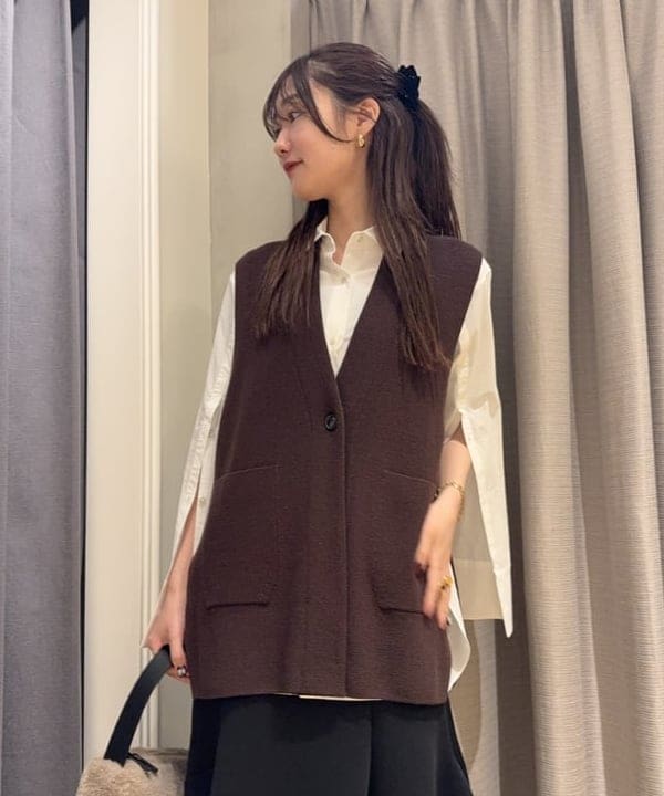 YUIさんの「BEAMS WOMEN｜ミニ フェイクファー バッグ」を使ったコーディネート
