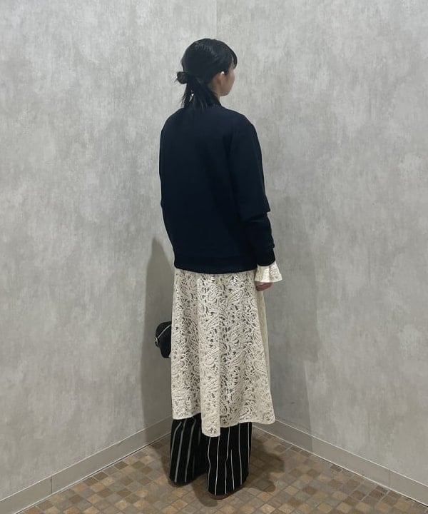 加歩さんの「BEAMS WOMEN｜ペイズリー レース ワンピース」を使ったコーディネート