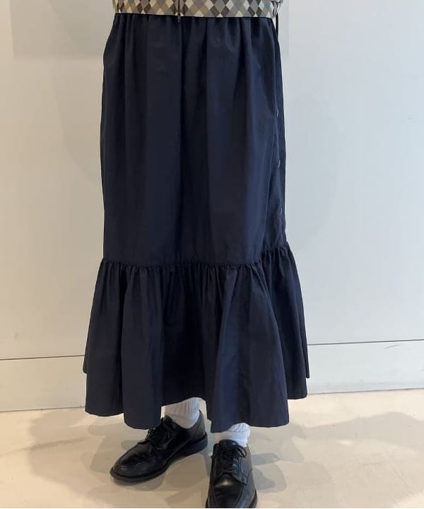 にしだてさんの「BEAMS WOMEN｜ポリエステル ジャガード ベスト」を使ったコーディネート