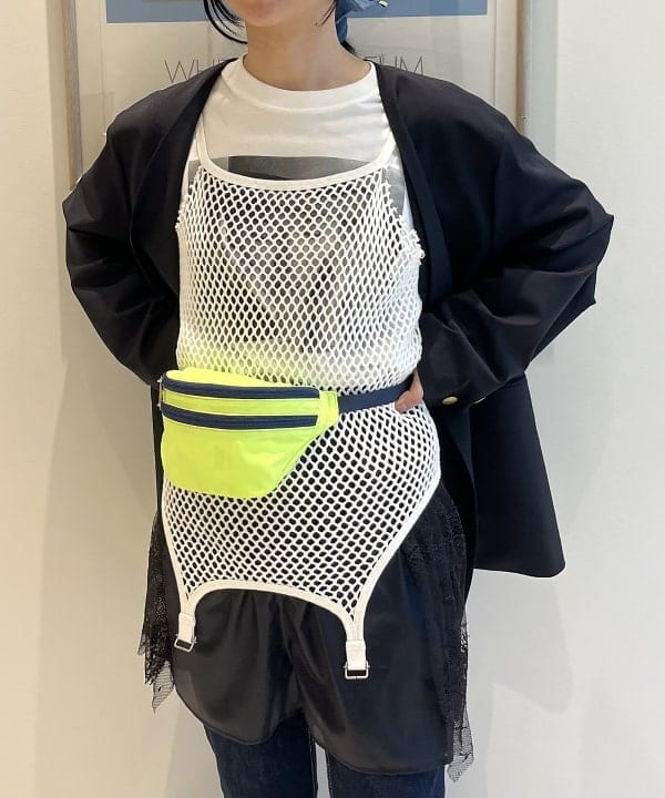 にしだてさんの「BEAMS WOMEN｜maturely / デニム リペア スクエア シュシュ」を使ったコーディネート