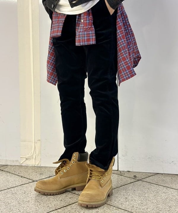 Kellyさんの「BEAMS WOMEN｜BEAMS PLUS / インディゴチェック ボタンダウンシャツ」を使ったコーディネート