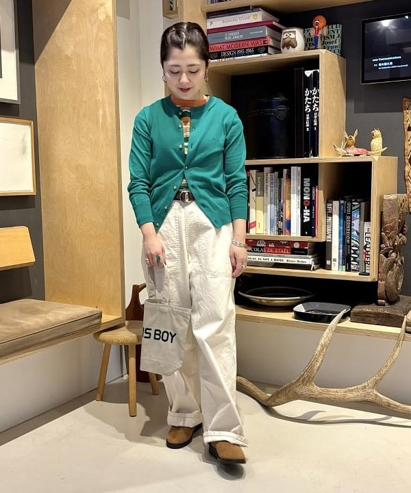 吉野 多恵さんの「BEAMS WOMEN｜ストレート ランチパンツ」を使ったコーディネート