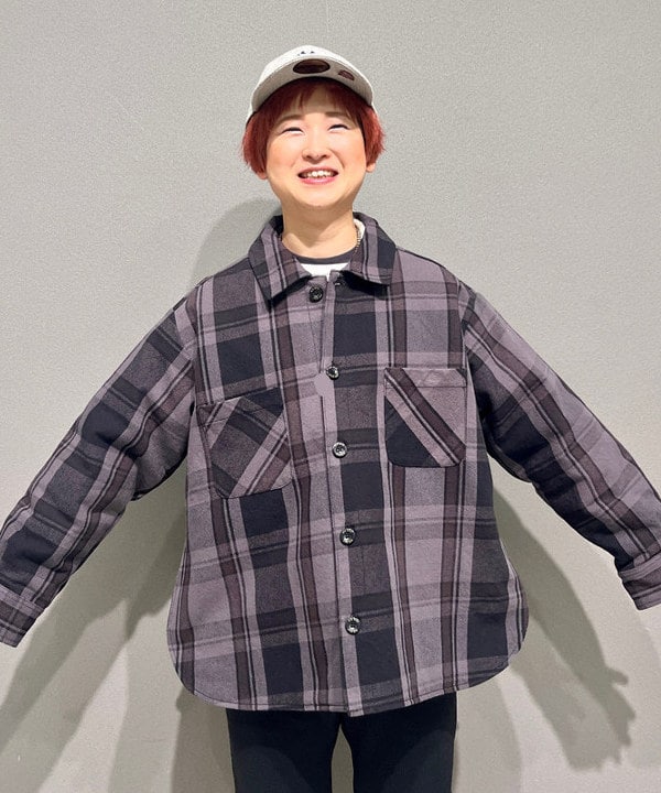 木村 梨香さんの「BEAMS WOMEN｜BIGMAC &times; BEAMS BOY / 別注 キルト ネルシャツ ジャケット」を使ったコーディネート