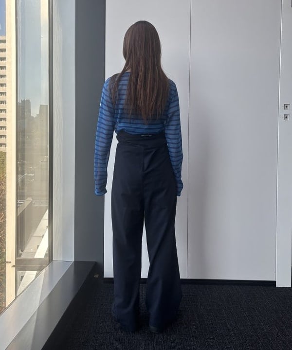 佐々木 南美さんの「BEAMS WOMEN｜ORCIVAL / シースルー ボーダー Tシャツ」を使ったコーディネート