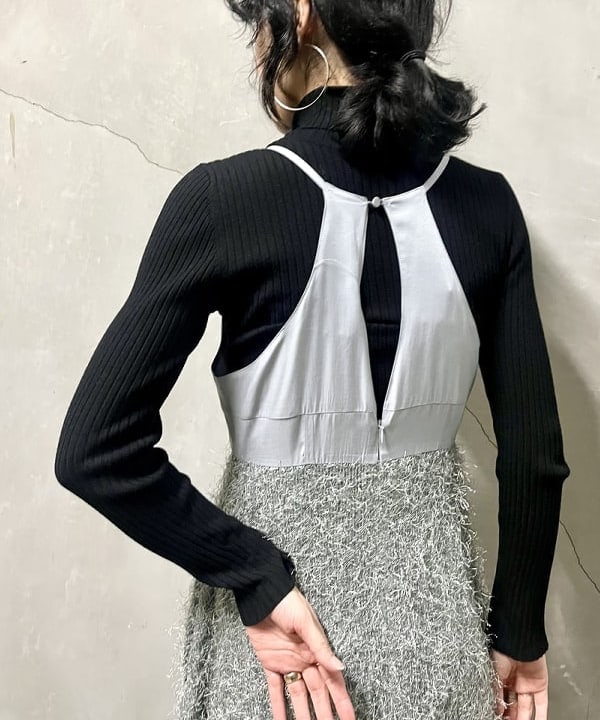 kigoさんの「BEAMS WOMEN｜RBS / フリンジ キリカエ キャミ ワンピース」を使ったコーディネート