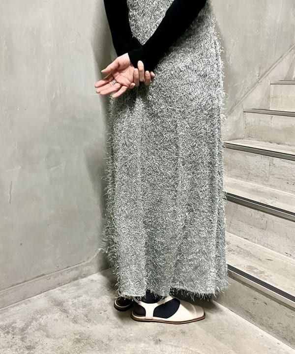 kigoさんの「BEAMS WOMEN｜RBS / フリンジ キリカエ キャミ ワンピース」を使ったコーディネート