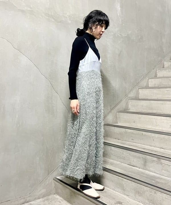 kigoさんの「BEAMS WOMEN｜RBS / フリンジ キリカエ キャミ ワンピース」を使ったコーディネート