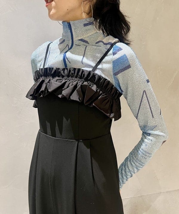 kigoさんの「BEAMS WOMEN｜フリル ギャザー サロペット」を使ったコーディネート