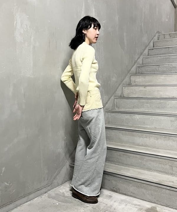 kigoさんの「BEAMS WOMEN｜リブ ニット ポロ」を使ったコーディネート