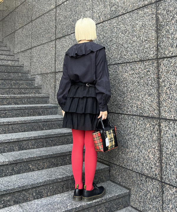 あさひさんの「BEAMS WOMEN｜パターンチェック バッグ」を使ったコーディネート