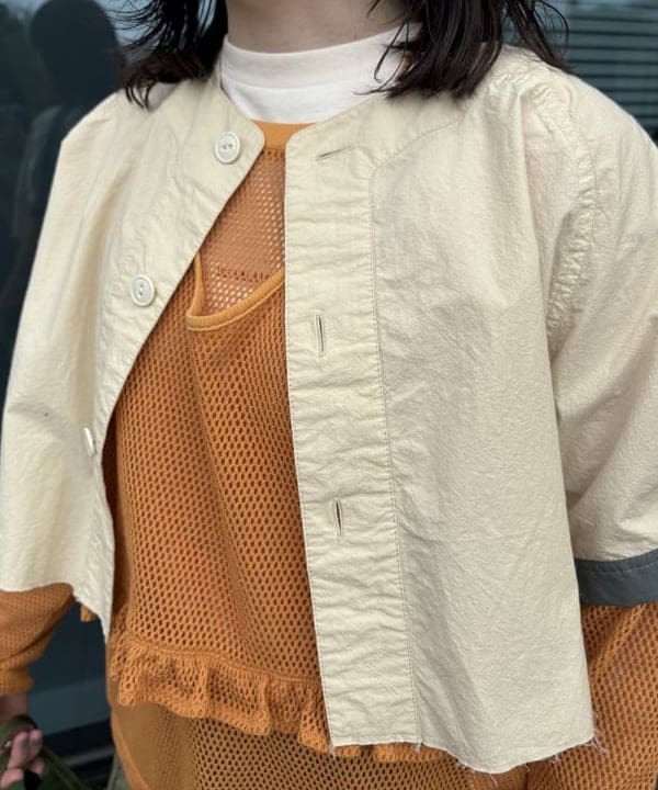クロサワさんの「BEAMS WOMEN｜ショート ベースボール ショートスリーブ シャツ」を使ったコーディネート