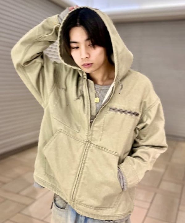 流聖さんの「BEAMS WOMEN｜テック ダック フーデット ブルゾン」を使ったコーディネート