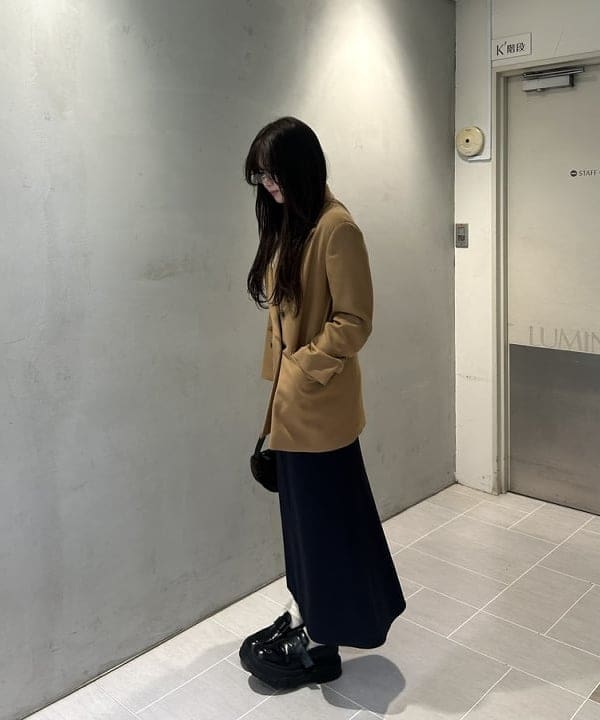 桃羽さんの「BEAMS WOMEN｜ミニ フェイクファー バッグ」を使ったコーディネート