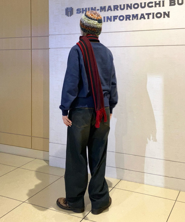 Hazukiさんの「BEAMS WOMEN｜ワイドストレート デニムパンツ」を使ったコーディネート