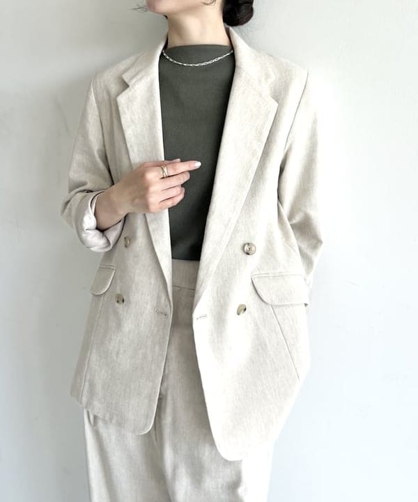 隈元 楓さんの「BEAMS WOMEN｜シンプル ボートネックニット .M」を使ったコーディネート