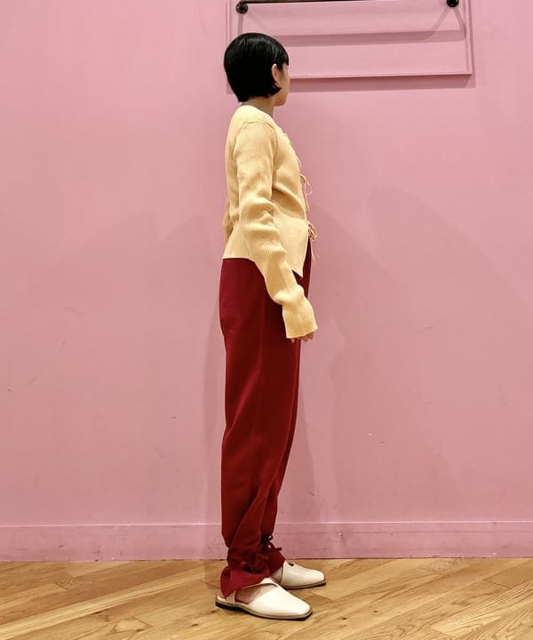 中村 ほのかさんの「BEAMS WOMEN｜スパンコール リブ リボン カーディガン」を使ったコーディネート