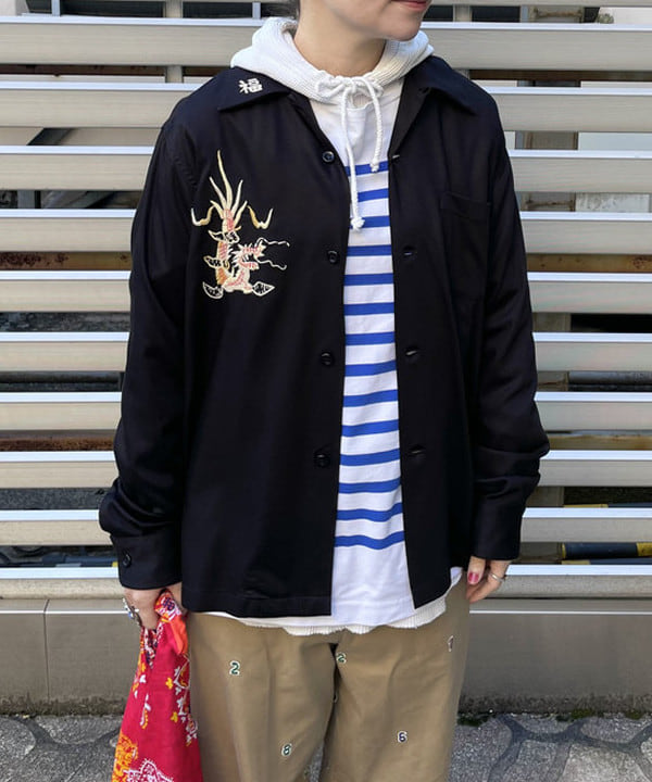 コウリキ　マミさんの「BEAMS WOMEN｜テーラー東洋 / Vietnam Shirt “VIETNAM MAP”」を使ったコーディネート