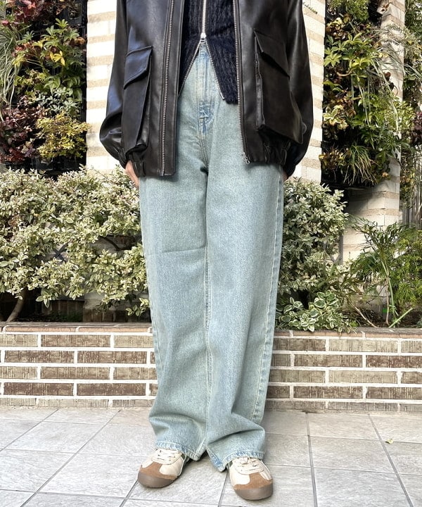 あさまつ はづきさんの「BEAMS WOMEN｜フェイクレザー フライト ジャケット」を使ったコーディネート