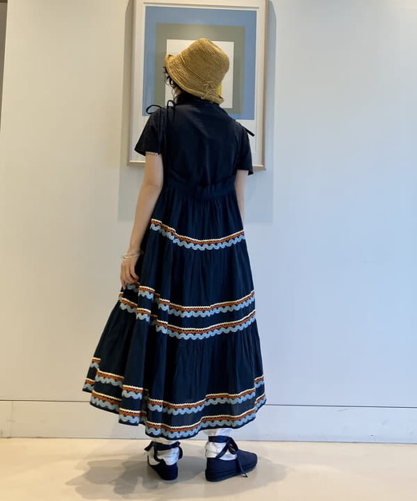 小原 もこさんの「BEAMS WOMEN｜マリン ビーズ ネックレス」を使ったコーディネート