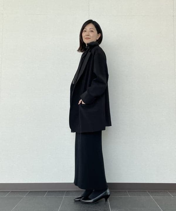 住吉　明佳さんの「BEAMS WOMEN｜オーガンジー リボンブラウス」を使ったコーディネート