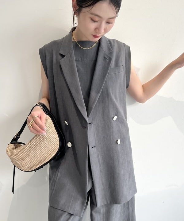 隈元 楓さんの「BEAMS WOMEN｜AK+1 /  リネン混 オールインワン」を使ったコーディネート