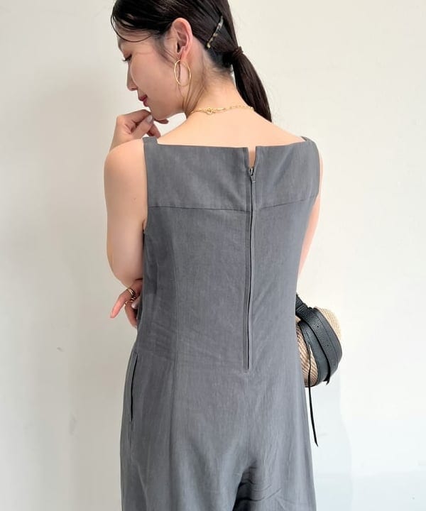 隈元 楓さんの「BEAMS WOMEN｜AK+1 /  リネン混 オールインワン」を使ったコーディネート