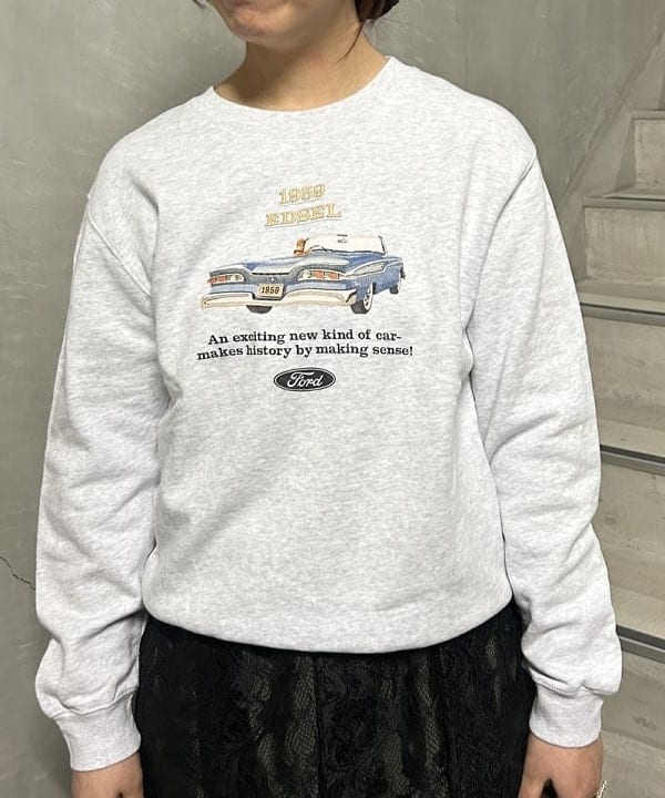 SAEさんの「BEAMS WOMEN｜【別注】GOOD ROCK SPEED / FORD スウェット」を使ったコーディネート