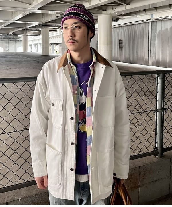 高遠 恒巳さんの「BEAMS WOMEN｜L.L.Bean / 別注 Deep Bottom Leather Handle Zip Tote L」を使ったコーディネート