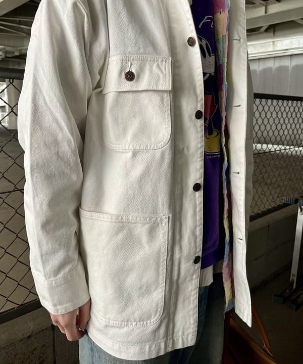 高遠 恒巳さんの「BEAMS WOMEN｜L.L.Bean / 別注 Deep Bottom Leather Handle Zip Tote L」を使ったコーディネート