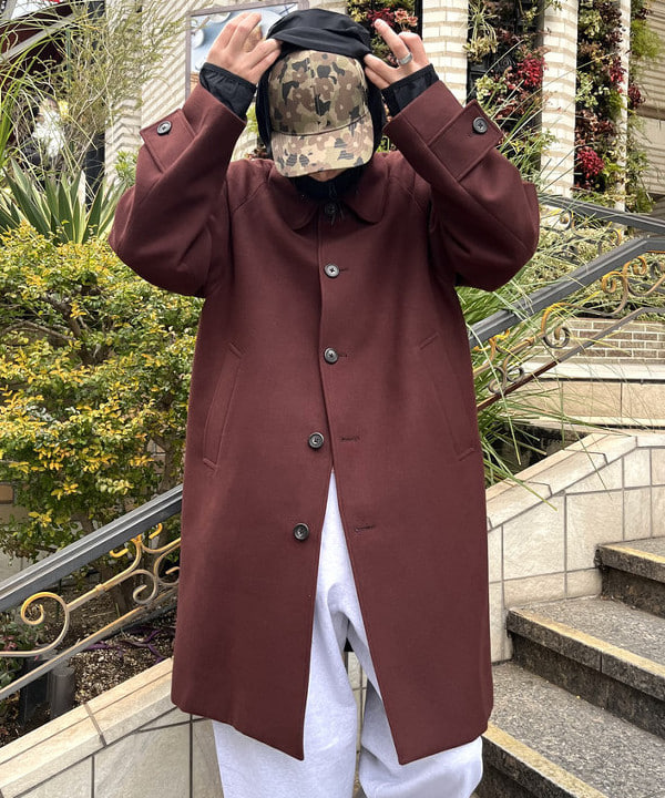 菊田 悠さんの「BEAMS WOMEN｜フリース ステンカラー コート」を使ったコーディネート