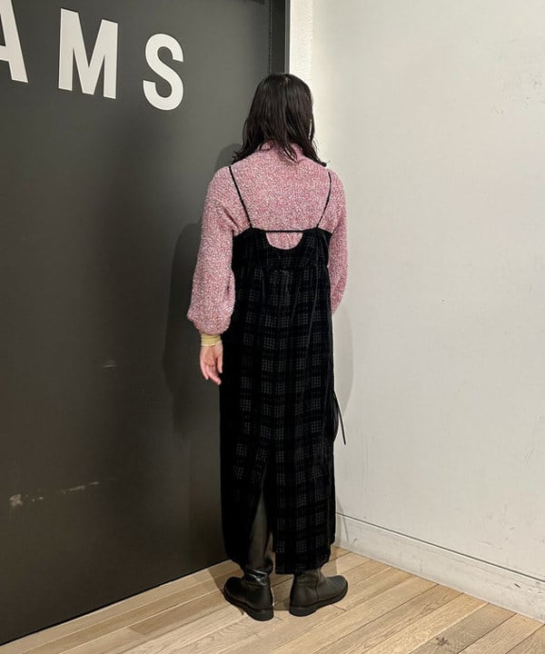 早川 萌子さんの「BEAMS WOMEN｜オパール チェック キャミ ワンピース」を使ったコーディネート