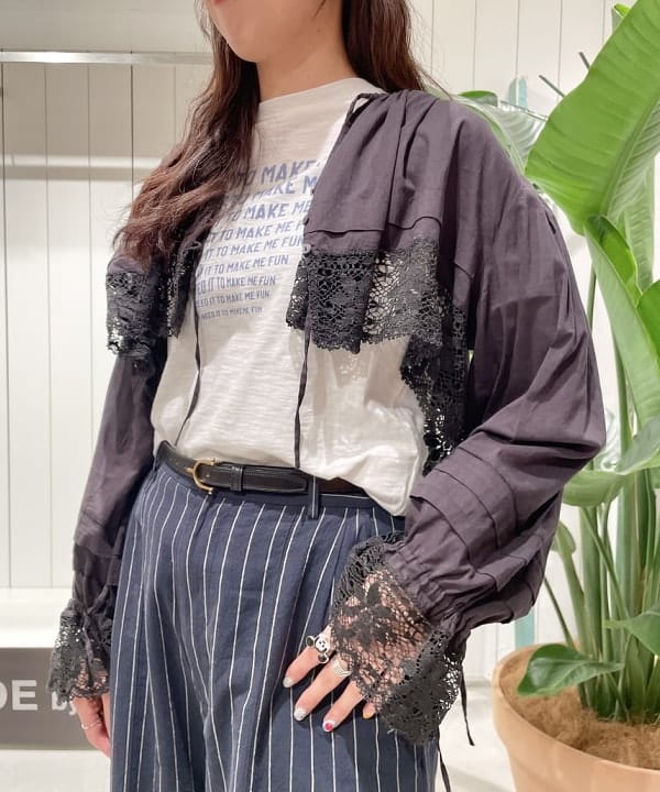 おのすさんの「BEAMS WOMEN｜ライン メッセージ Tシャツ」を使ったコーディネート