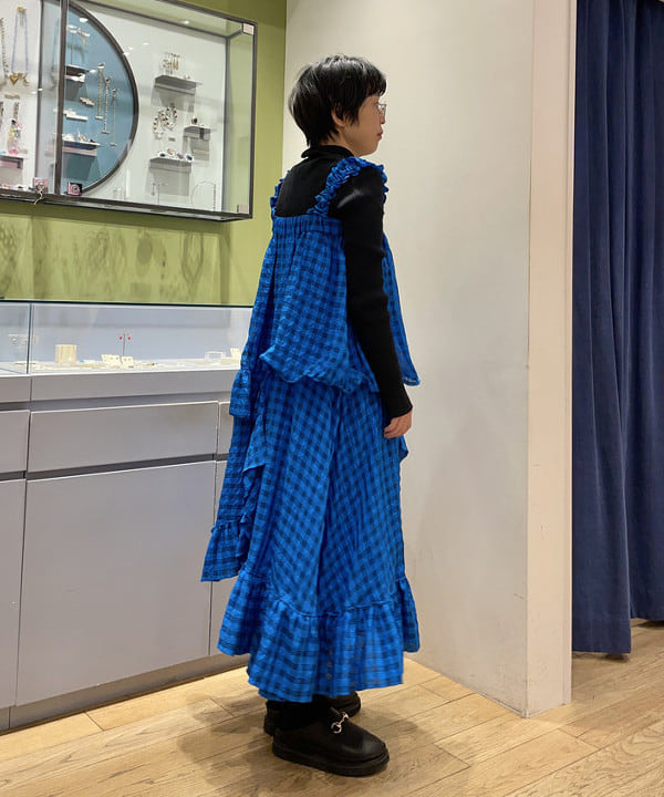 キホさんの「BEAMS WOMEN｜リブ ニット ポロ」を使ったコーディネート